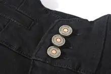 おしゃれな高腰デニムパンツ【フレアカット・レトロデザイン・春秋用】