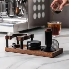 木製コーヒープレススタンド【カフェポッド用・収納ラック】