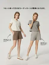 快適さを追求したレディース ショート丈Tシャツ【ルーズフィット・吸汗速乾・トレーニング・ヨガ用】