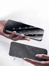 iPhone対応の強化ガラスフィルム【防指紋・防覗き・高透明度・無尘倉使用】
