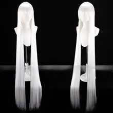 白色の八意永琳コスプレウィッグ【135cmの三つ編みスタイル】