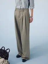 極上の柔らかさのストレートスーツパンツ【中腰・通勤用・ドレープ感】