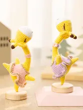 手作りダンスする鹿のぬいぐるみ【クリスマス・DIY・かぎ針編みキット・ミルクコットン素材】