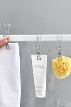 ステンレス製フック付きクランプ【防風設計・タオル収納用・滑り止め付き】