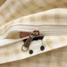 春夏用 カートゥーン柄全棉ダブルガーゼ寝具類【学生向け・シンプルデザイン・三点セット（セットアップ対応）】