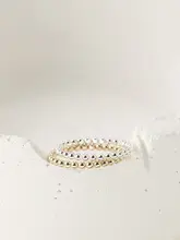 1.9mm真円ビーズリング【14Kコーティング・指輪・女性用・フレンド用・細身】