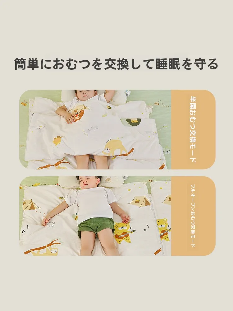 ローライ キッズ用防踢スリーピングバッグ：旅行中の赤ちゃんの睡眠環境を安定させる