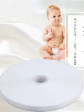 赤ちゃん用マジックテープ【柔らかい生地・白色・両面テープ・粘着剤不使用】