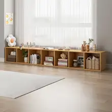 収納キャビネット 家庭用 書棚 収納ラック 1段 格子