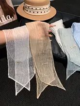 レトロスタイルのシルクスカーフ【軽量・透湿・春夏用・ストール】