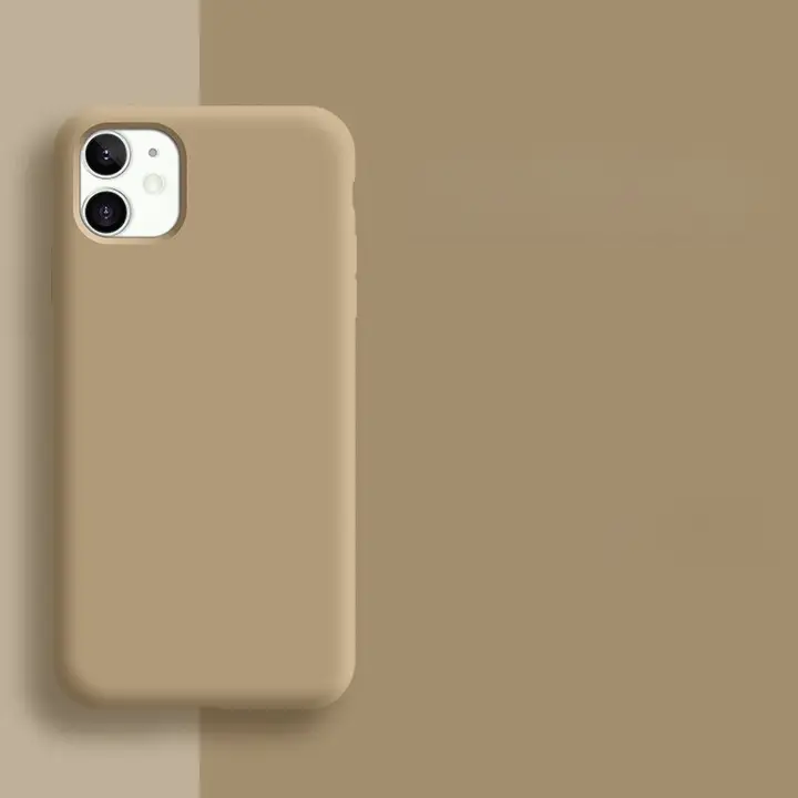 iPhone用液体シリコンケース【全周保護・防滑・耐汚れ】