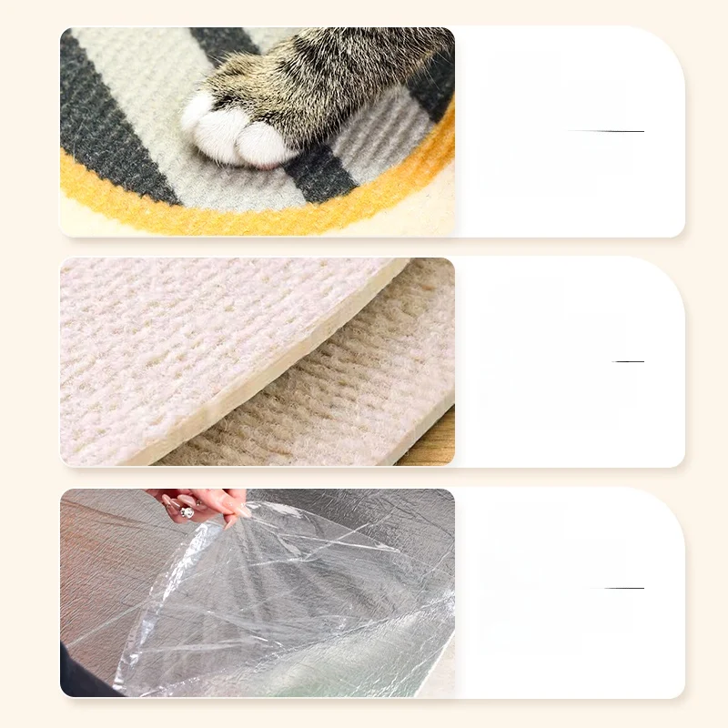 耐磨性に優れた壁掛けキャットボード：薄荷入りねずみ型と猫爪研ぎマットの実用性