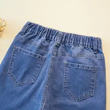 薄手のデニムトラウザー【スリムフィット・八分丈・レディース】