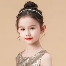 カチューシャ ヘアアクセサリー キッズ ガールズ ラインストーン クリスタル シルバー プリンセス 発表会 舞台 パーティー ドレスアップ