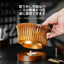 和風ティーポットスタンド【キャンドル加熱・果物フラワーティー用・保温機能・ティー巾着セットアップ対応】