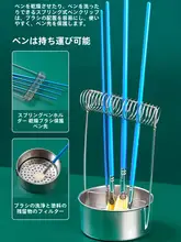 厚手ステンレス製 油絵用洗筆器【防漏・持ち運び便利・二重油壺付き】