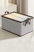 シンプルデザインの収納ボックス【衣類・下着・小物用・折りたたみ式・引き出しタイプ】