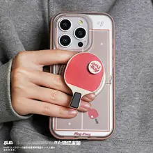 卓球・バドミントン磁気吸着スマホスタンド【個性的・回転式・新作】