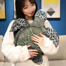 可愛い海洋生物のぬいぐるみ！リアルな亀デザイン【子供用・ソフトな触感】