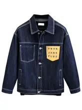 秋季用 メンズ デニムジャケット【ワイドフィット・アメリカンスタイル・ユーズド加工】