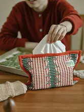 ティッシュケース コットン編み おしゃれ 上品 リビング インテリア 「GOING HOME」