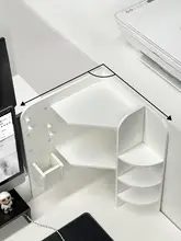 机上コーナー収納ラック【オフィス用・文房具整理・多段階設計】