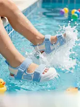 ウォーターサンダル キッズ ボーイズ ガールズ ストラップ Wマジックテープ 通気性 水遊び アウトドア 夏「Balabala」