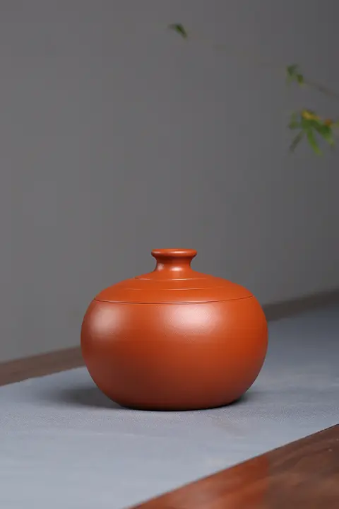 紫砂製 茶葉収納容器【密閉タイプ・普洱茶専用・ハンドメイド】
