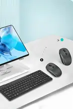 Fuhisen 無線Bluetoothデュアルモードキーボード＆マウスセット【デスク向け・充電式・静音】