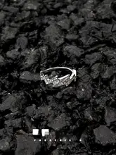 満載のストーンデザイン925スターリングシルバー調整可能なレトロリング【ユニセックス・稲妻モチーフ】
