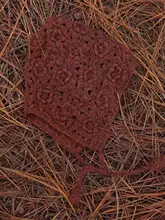 手編みのフラワーハット【古蘭木・デザイン帽子・オシャレ】