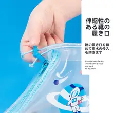 レインシューズカバー 男の子 女の子 防水 防滑 ハイカット 厚手 耐摩耗
