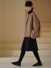 ハーチ・シア・北欧風チェックプリーツスカート【ハイウエスト・スリムシルエット・通勤用】