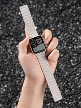 Apple Watch バンド シリコン マグネット式 通気性 スポーツ サマー ユニセックス 上品