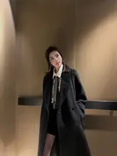 ASM ANNA ウールロングコート【冬用・高級感・優雅なデザイン】