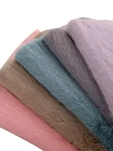 厚手高級フェイクフォックスファー生地【コスチューム用・毛襟付き・ストール・ベスト生地】