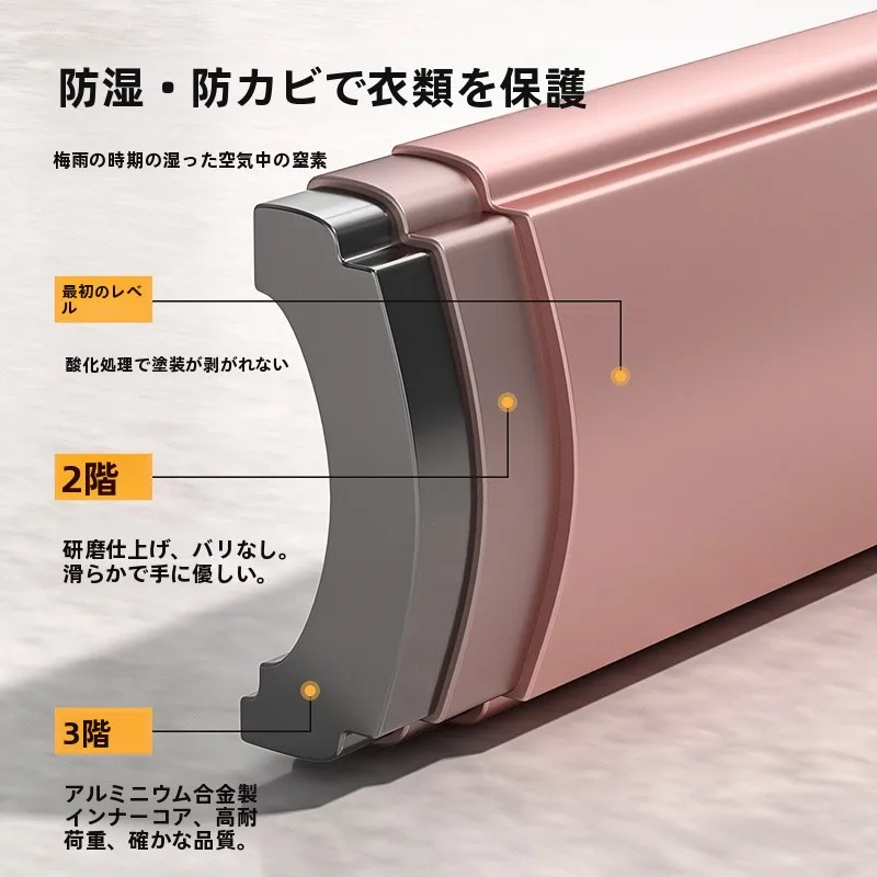 アルミニウム合金の多クリップ靴下干し架：コンパクトで強力なクランプ力で部屋干しを実現