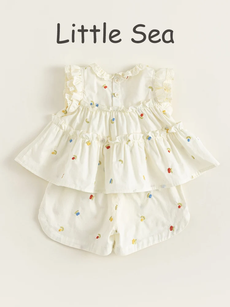 5ヶ月 赤ちゃん 服 サイズ チェック：夏用 フリル付きドット柄セットアップの実用性とフィット感