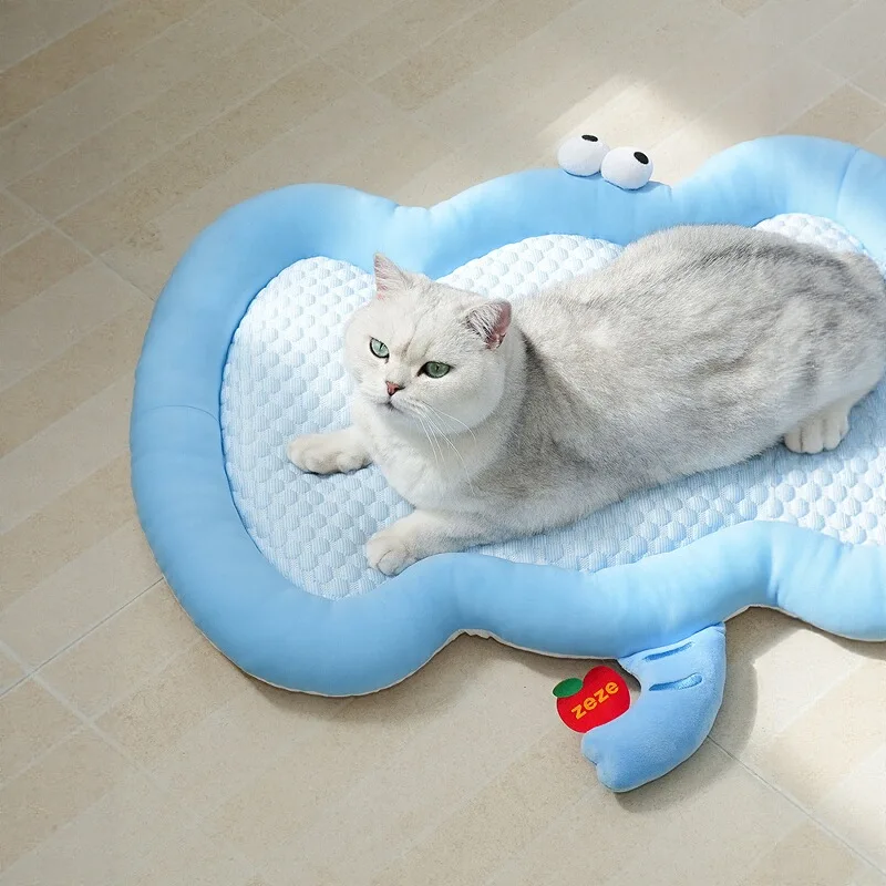 ZEZE ペット用ひんやりマット【夏用・冷感アイスシルク・猫・犬用】