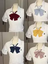 無地の蝶ネクタイ【JKスタイル・チェック柄シャツ・ドット柄・長柄】