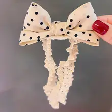 ヘアバンド ヘアアクセサリー キッズ ガールズ 新生児 伸縮性 刺繍 蝶結び ヴィンテージ クラシック プリンセス風 可愛い お宮参り
