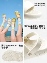夏用 レディース 厚底サンダル【EVA製・防滑・ビーチ用・ファッションデザイン・2WAY】