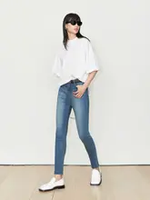 夏用 水洗い加工 デニムパンツ【毛羽立ち仕上げ・九分丈・カジュアルスタイル】（セットアップ対応）