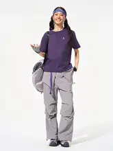 BODACHEL UVカット機能付き！女性用アウトドア速乾パンツ【ゆったりシルエット・ロング丈・登山・ハイキング用】