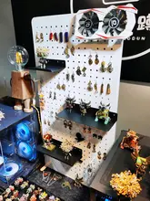 展示ラック 卓上 立式 アクセサリー 耳飾り 収納 整理 棚 穴あきボード
