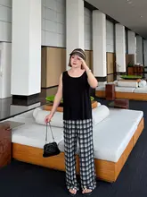 大きいサイズの単色キャミソール【秋用・フィット・体型カバー】