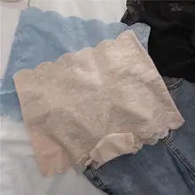 極上の柔らかさ！レース付き無縫製セクシーショーツ【コットン生地・夏用・平角デザイン】