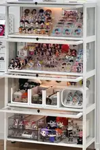 多層式防塵収納キャビネット【翻蓋デザイン・卓上用途】