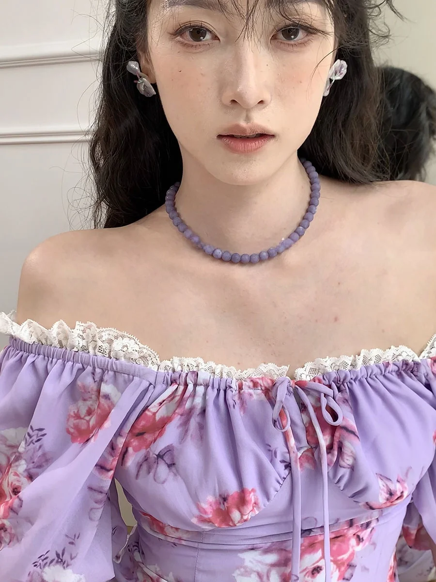 5連パールピアスと一粒パールピアスの違いは？プロヴァンス風の紫色花レジンピアスがおすすめな理由とは？