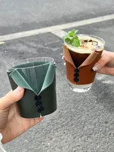 革製コーヒーカップカバー【防熱・滑り止め・デザイン性】